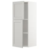 Weißer METOD-Wandschrank, traditioneller Stil, verstellbares Regal, langlebiger Birkenrahmen.