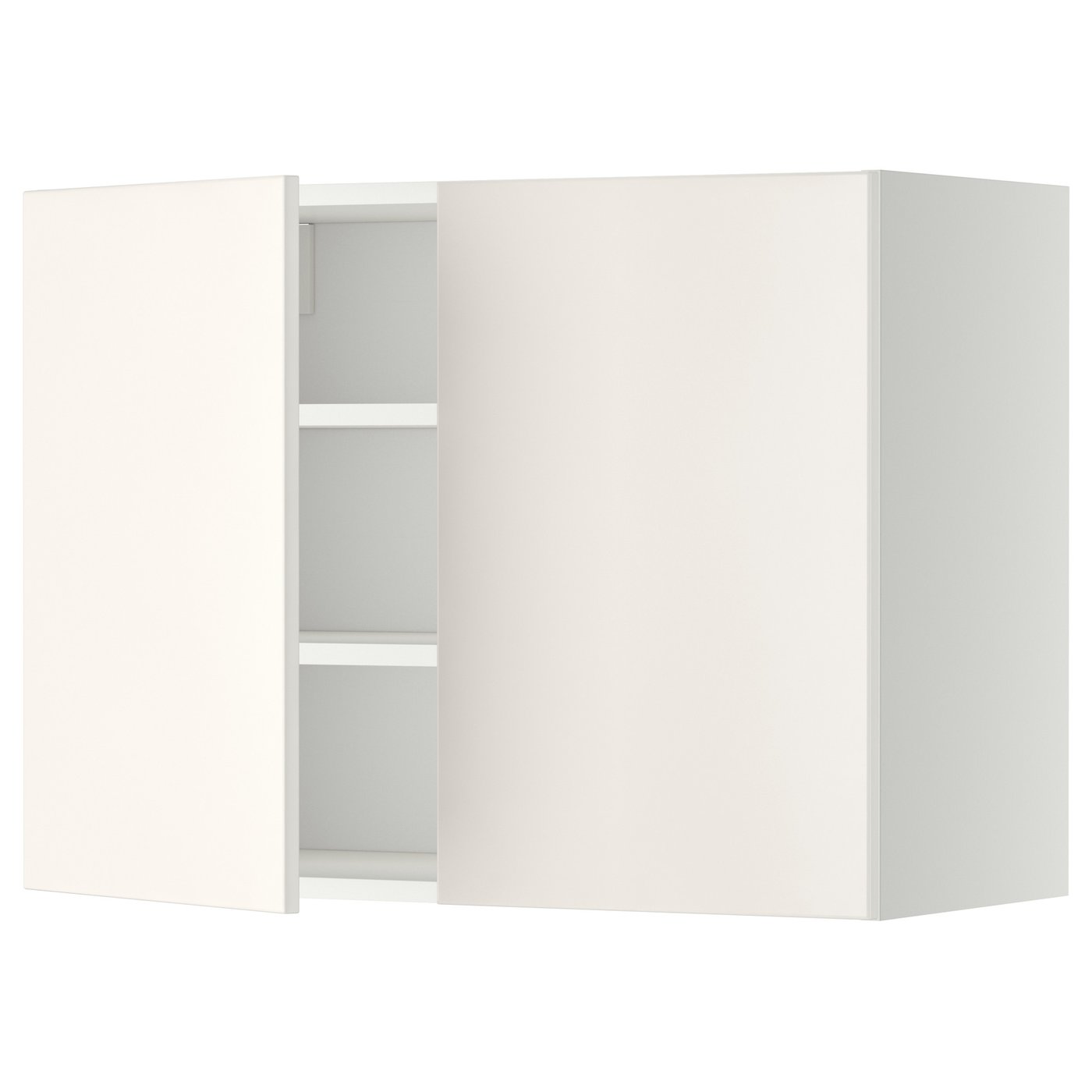 IKEA METOD Wandschrank mit Böden und 2 Türen weiß/Veddinge weiß 80x60 cm