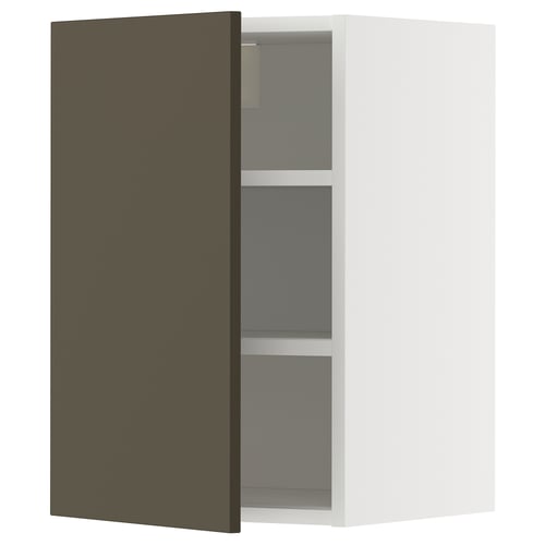 Ikea METOD Küchenschrank, braun/beige, verstellbares Scharnier.