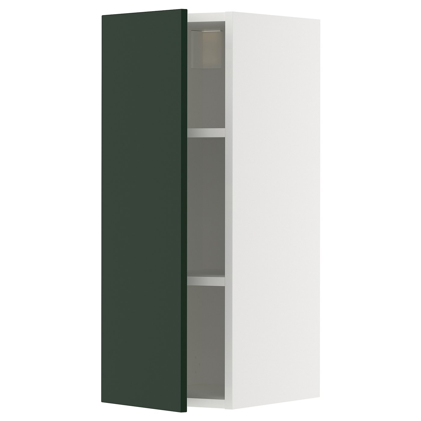 IKEA METOD Wandschrank mit Böden weiß/Havstorp tiefgrün 30x80 cm