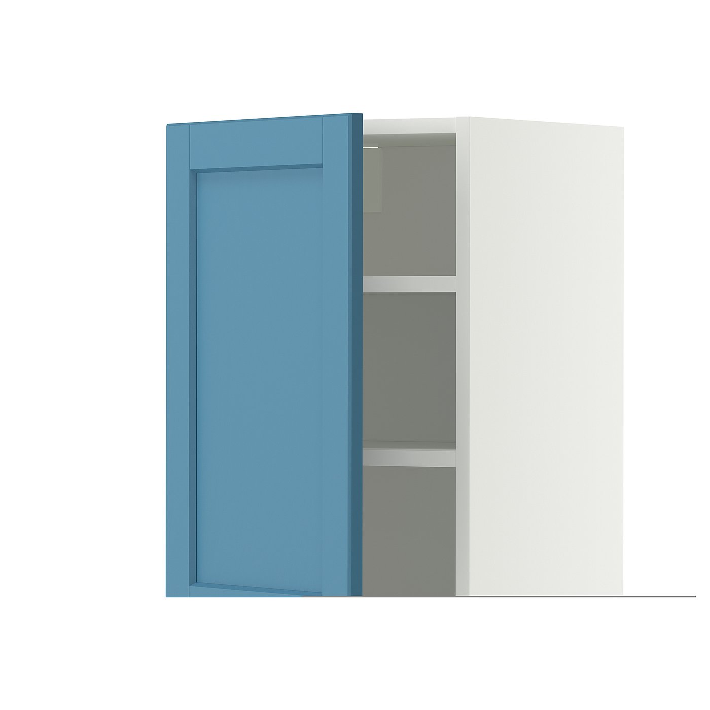 IKEA METOD Wandschrank mit Böden weiß/Lerhyttan blau 40x60 cm