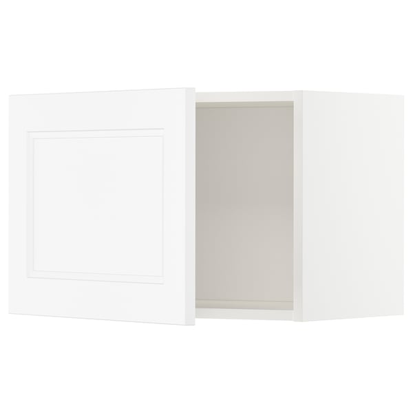Ikea METOD weißer Küchenschrank mit quadratischem Design.