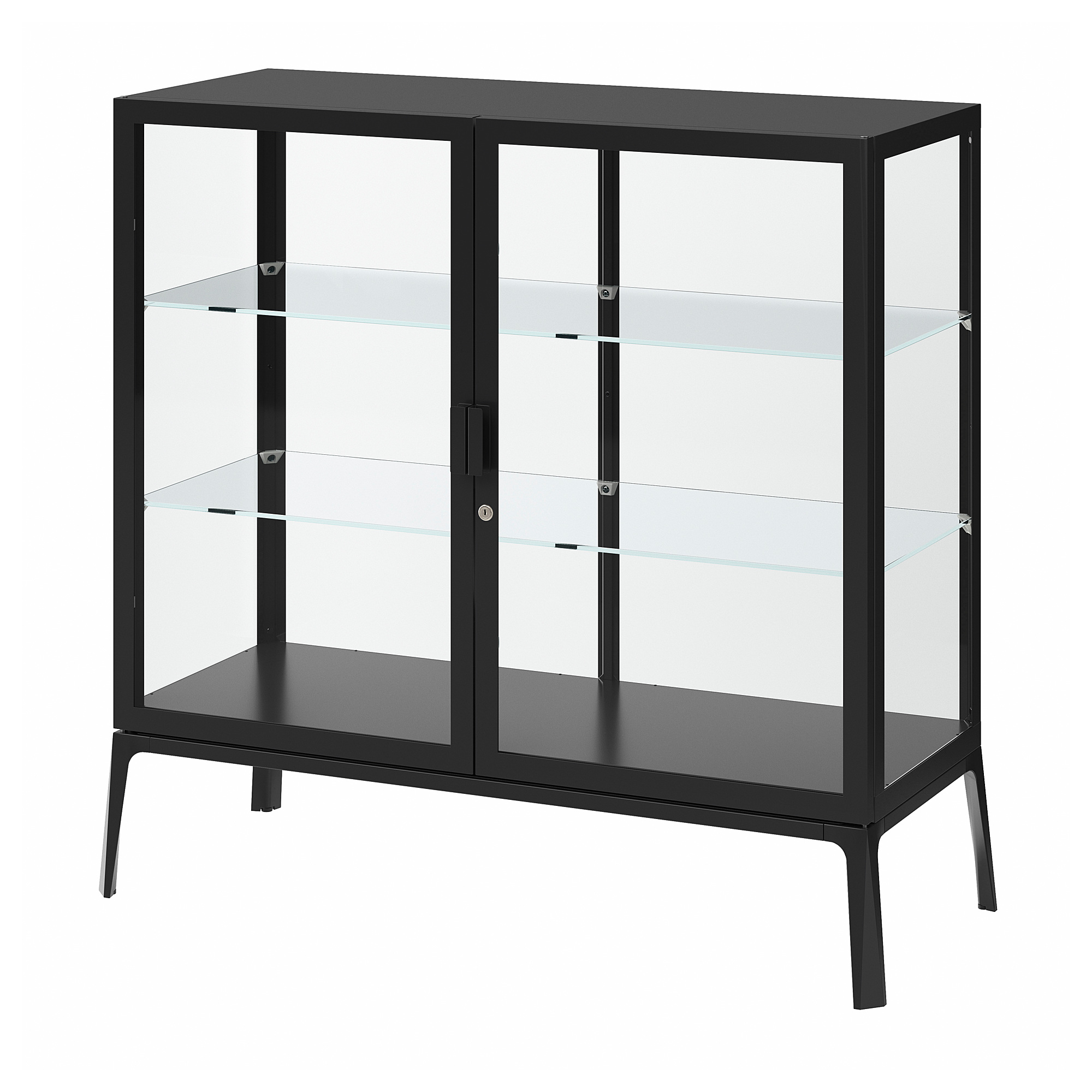 MILSBO Vitrine, anthrazit, 101x100 cm IKEA Deutschland