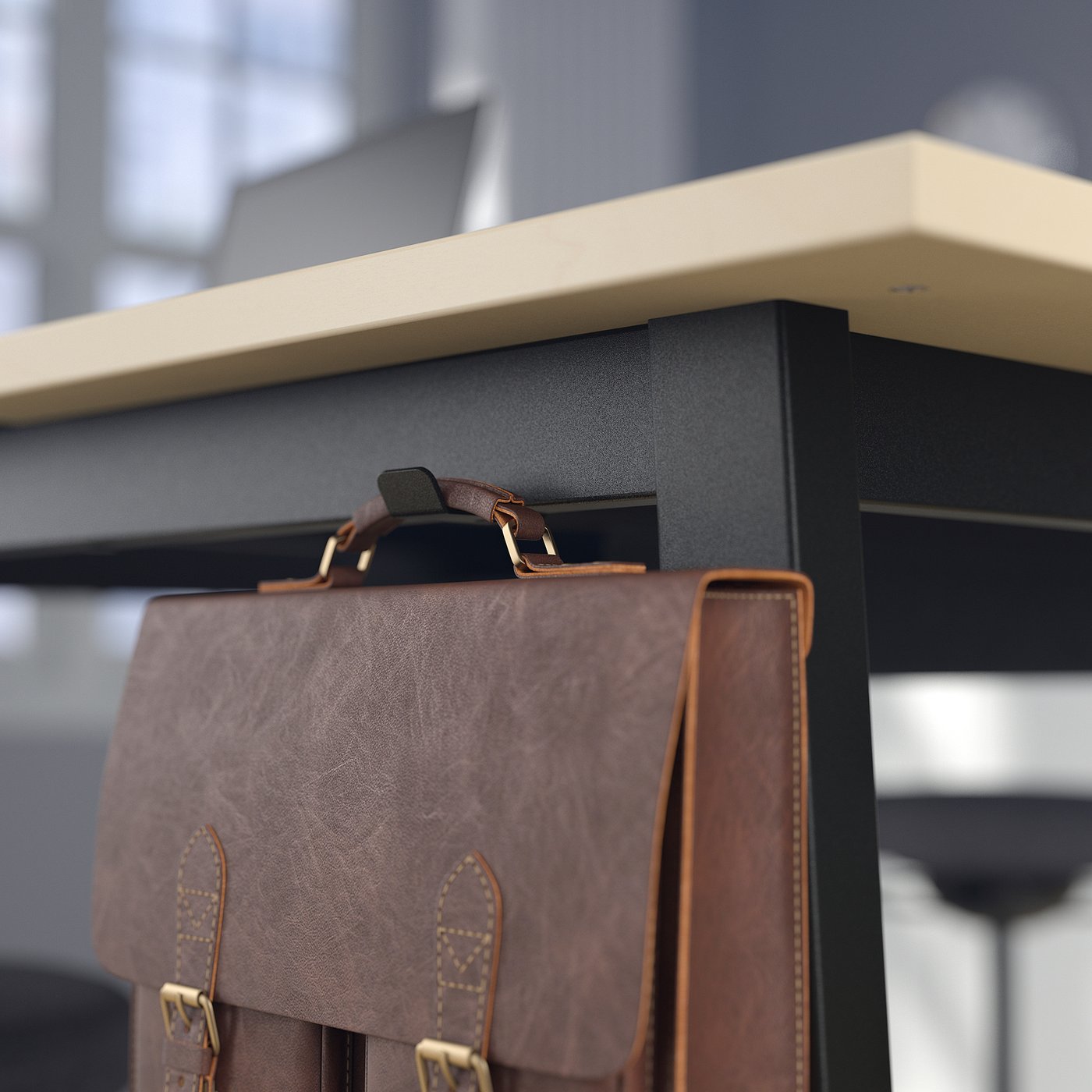 Thumbnail - IKEA MITTZON Konferenztisch Birkenfurnier/schwarz