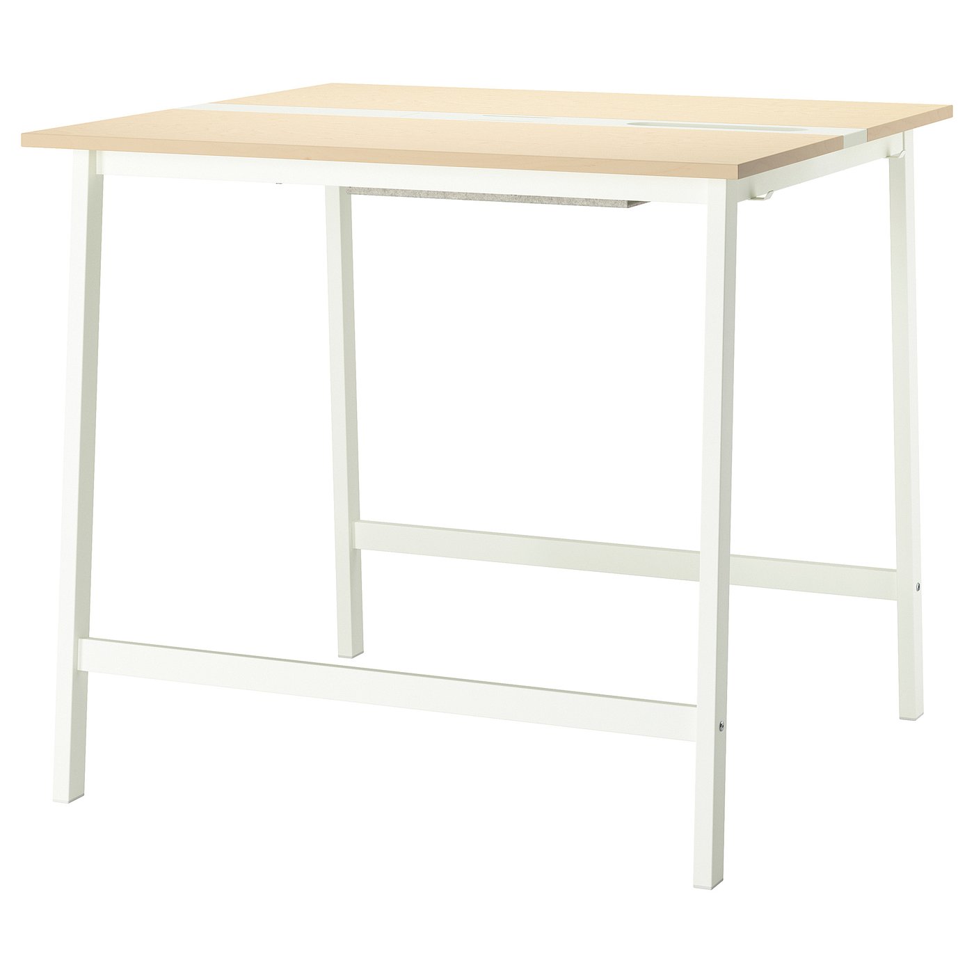 IKEA MITTZON Konferenztisch Birkenfurnier/weiß