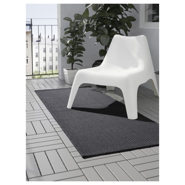 MORUM flacher Teppich, dunkelgrau, 80x200 cm IKEA Deutschland