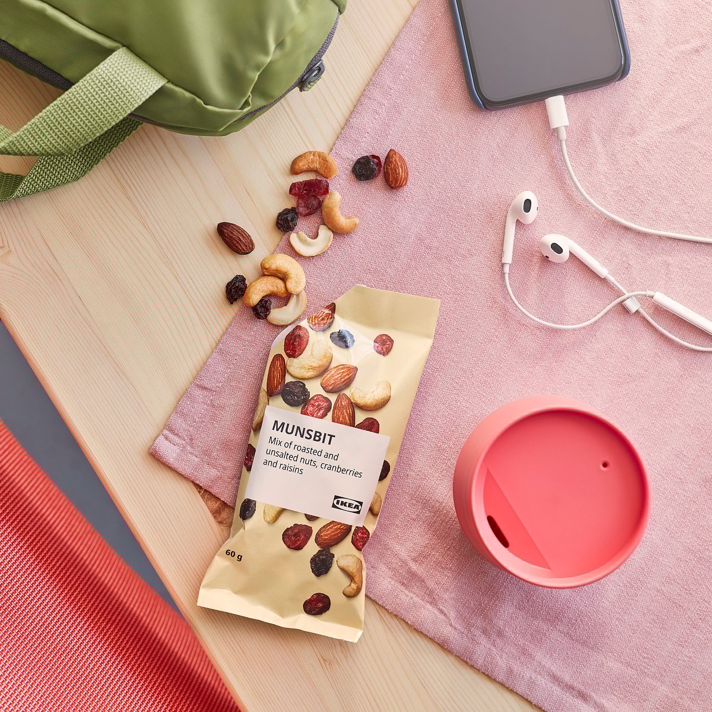 Thumbnail - IKEA MUNSBIT Nussmischung, geröstet Moosbeere und Rosinen ungesalzen