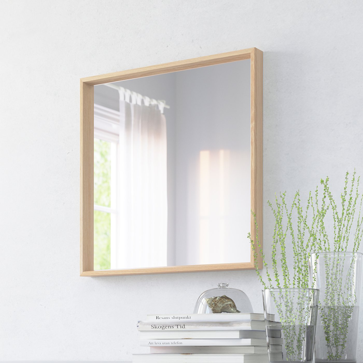 nissedal spiegel - eicheneff wlas 65x65 cm