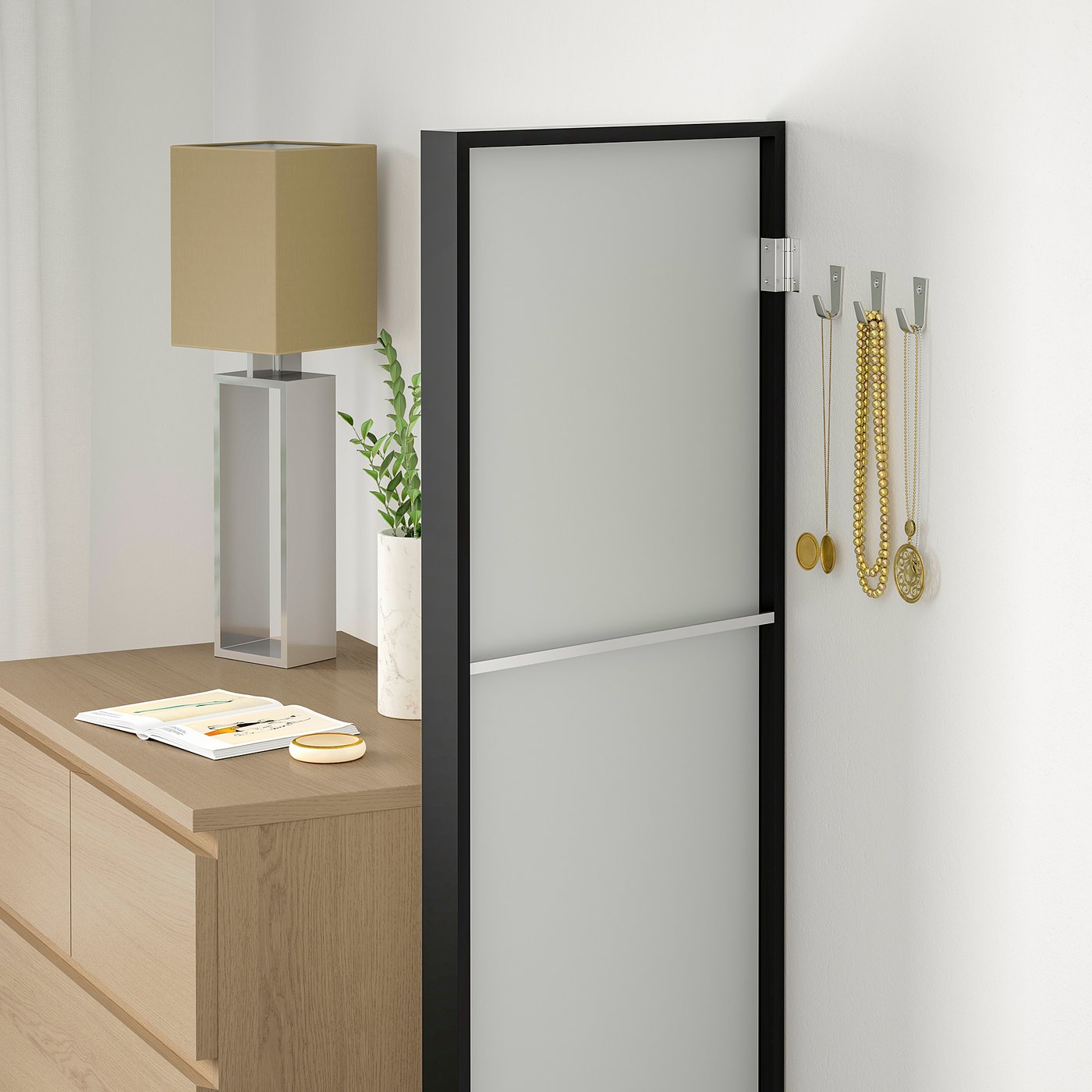 Nissedal Spiegel Schwarz 40x150 Cm Ikea Deutschland