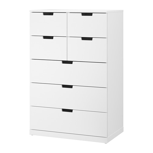 NORDLI Kommode mit 7 Schubladen - weiß - IKEA