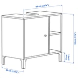 Abbildung mit Maßen für das Produkt: NORSÄLVEN.