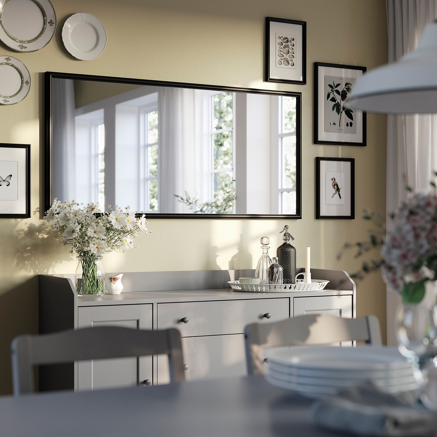 Thumbnail - IKEA NYPONBUSKE Spiegel schwarz 65x135 cm