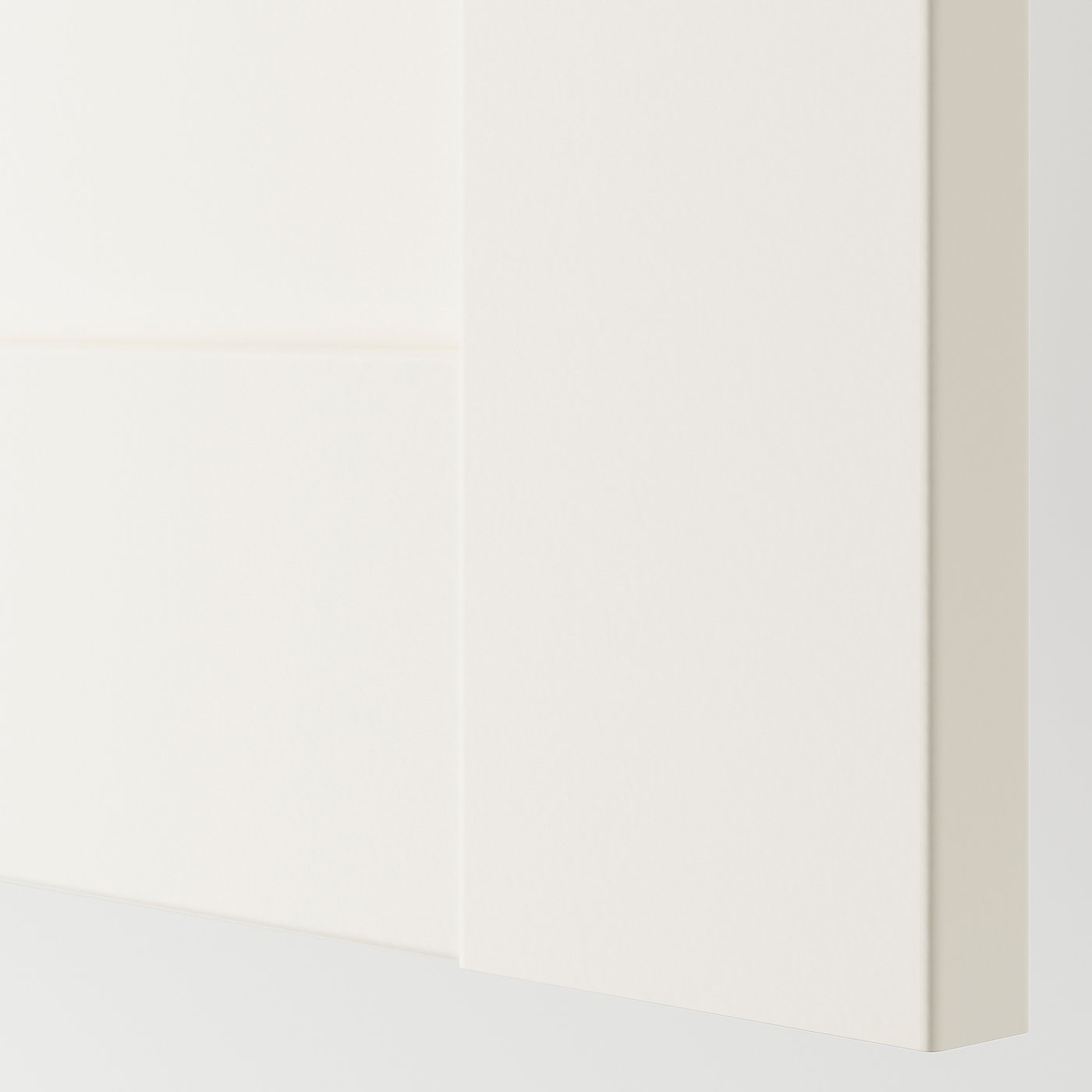 Thumbnail - IKEA PAX / BERGSBO Schrankkombination weiß/Frostglas 200x38x236 cm