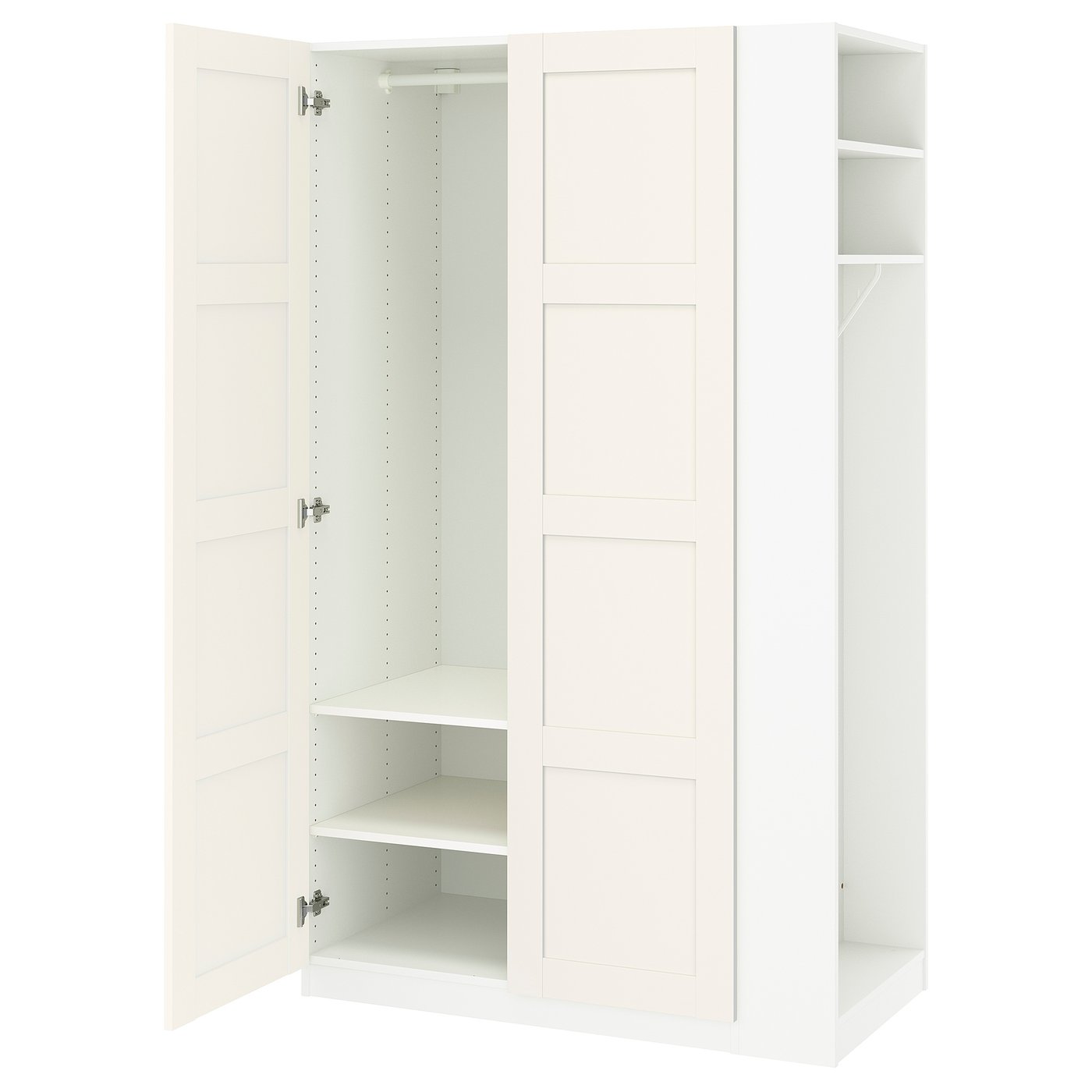 IKEA PAX / BERGSBO Schrankkombination weiß weiß/weiß 120x60x201 cm