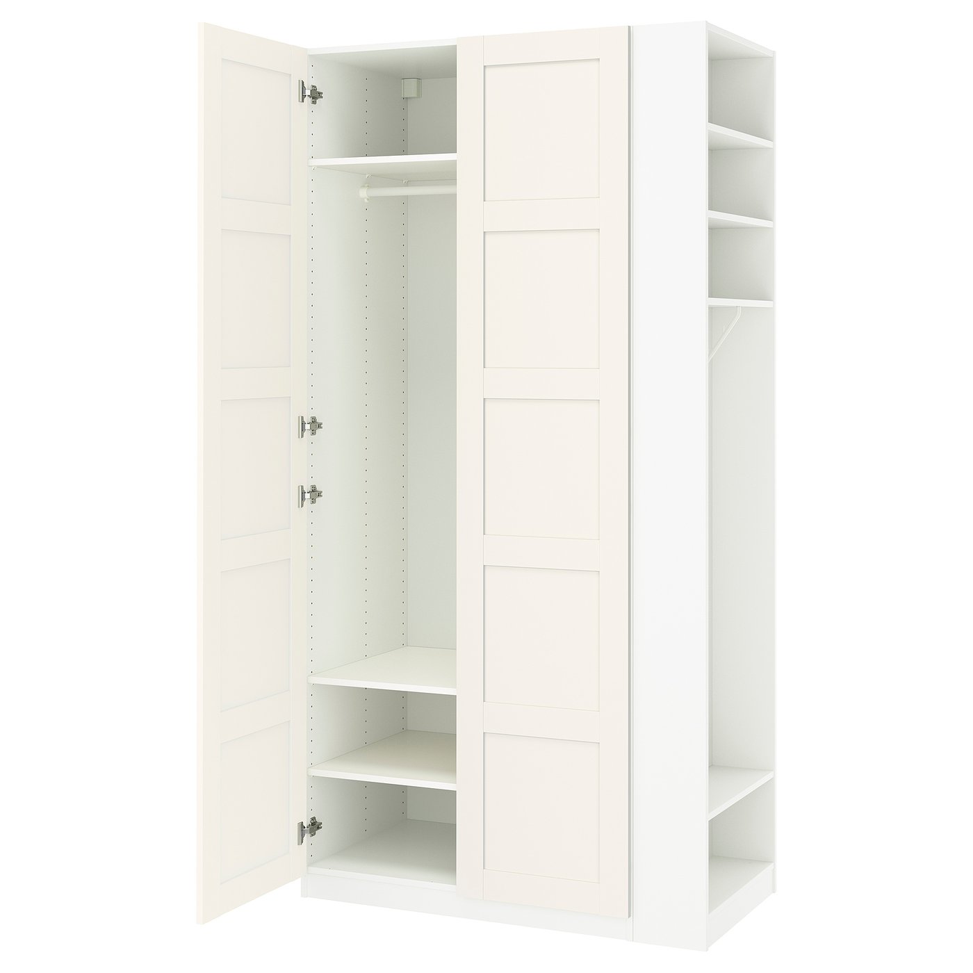 IKEA PAX / BERGSBO Schrankkombination weiß weiß/weiß 120x60x236 cm