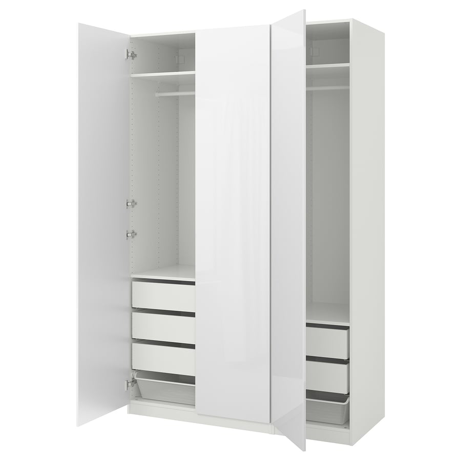 Elegantes Kleiderschrank Ikea Weiss Hochglanz Bildersarah5685