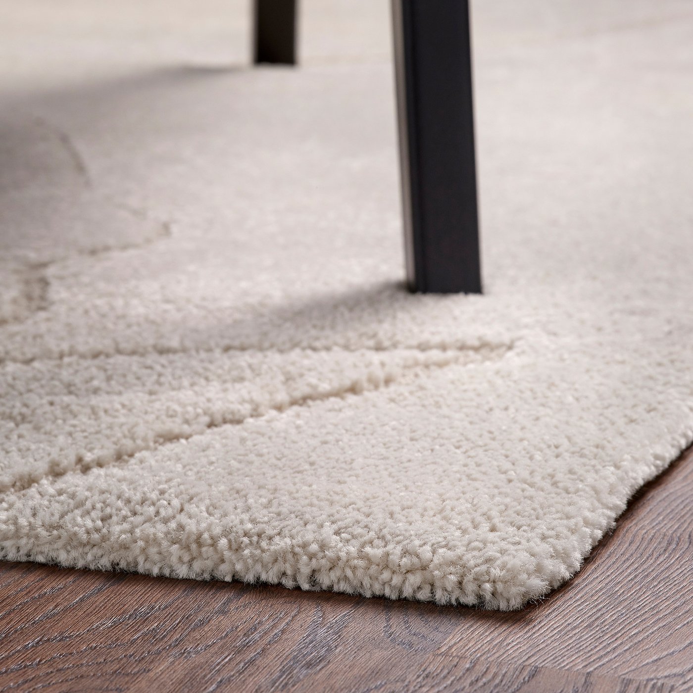 Thumbnail - IKEA PELARKÖRSBÄR Teppich Kurzflor hellbeige/Blattmuster