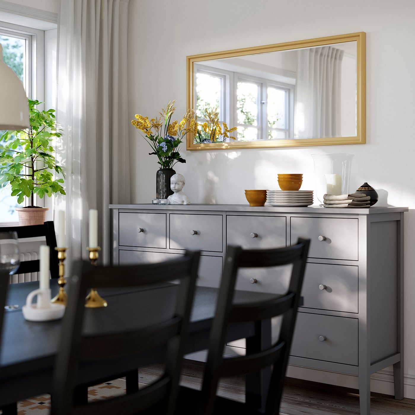 Thumbnail - IKEA PINGSTSYREN Spiegel hell gelb-beige 60x120 cm