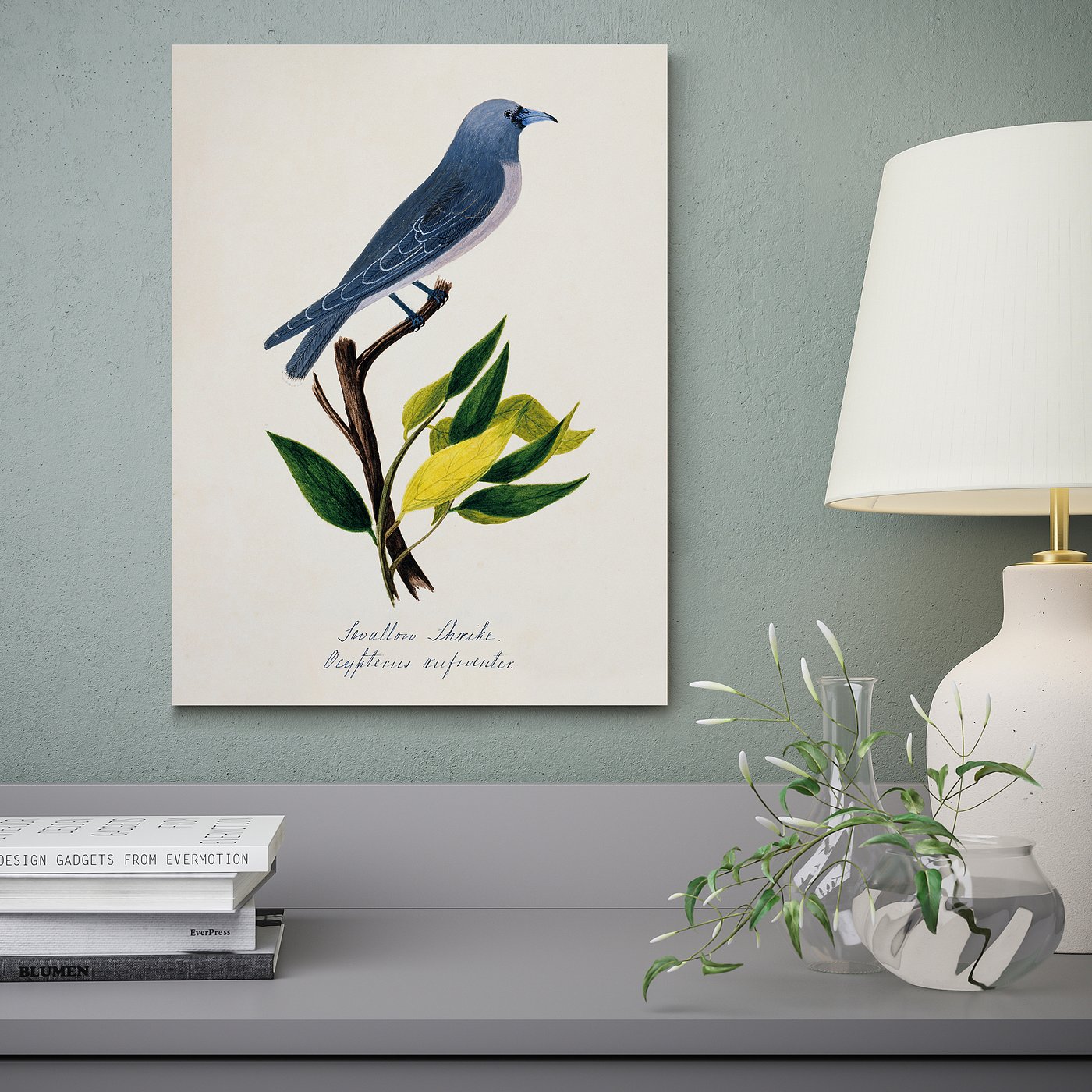 Thumbnail - IKEA PJÄTTERYD Bild Vogel blau