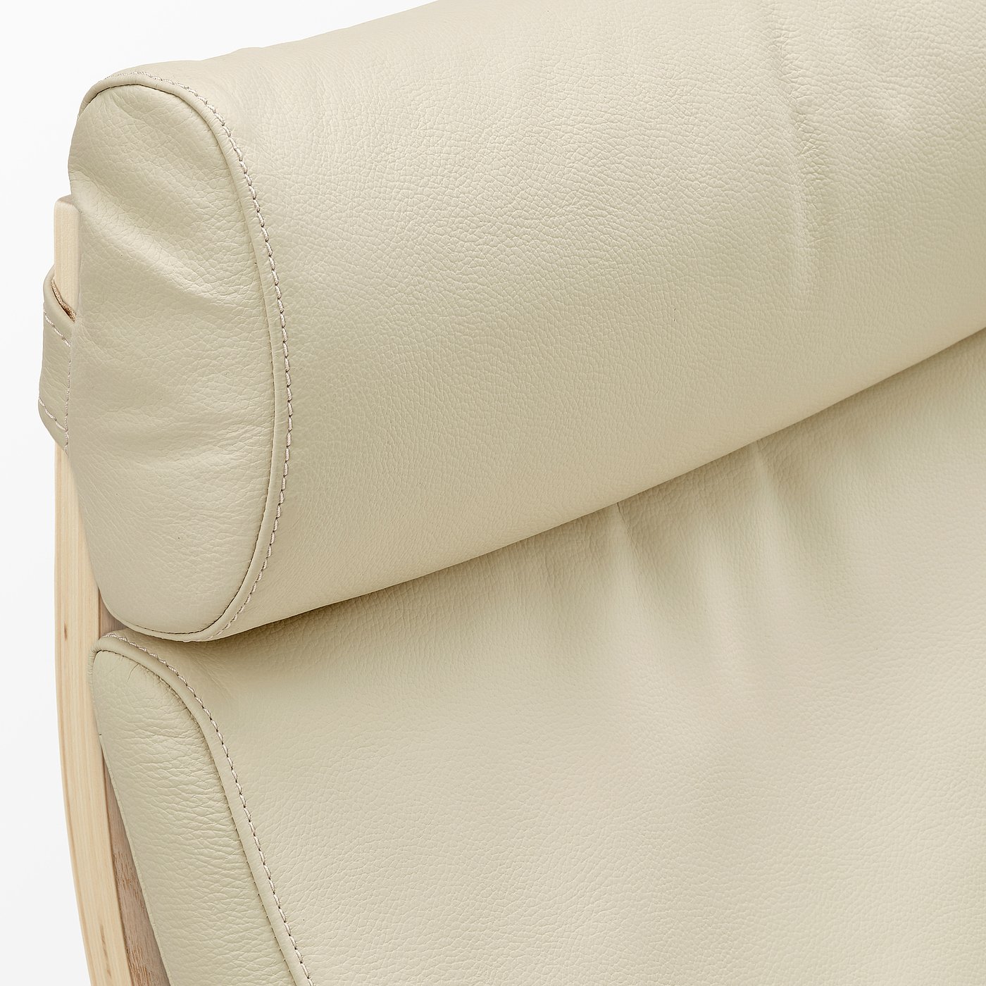 Thumbnail - IKEA POÄNG Sessel Eichenfurnier weiß lasiert/Glose elfenbeinweiß