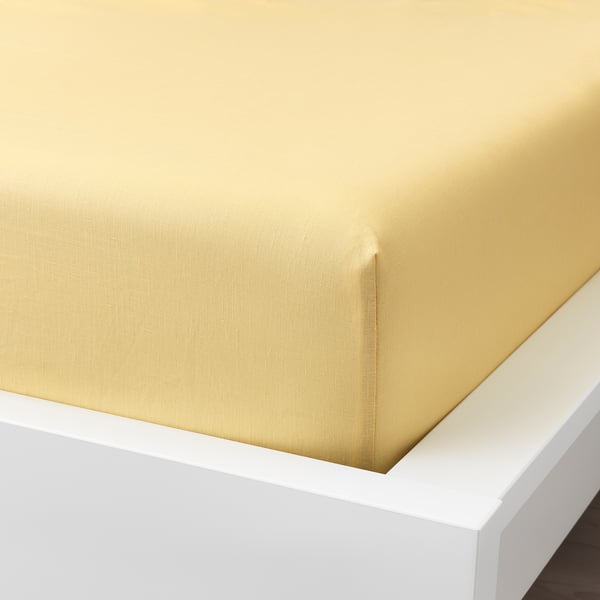 Puderviva Spannbettlaken Hellgelb Ikea Deutschland