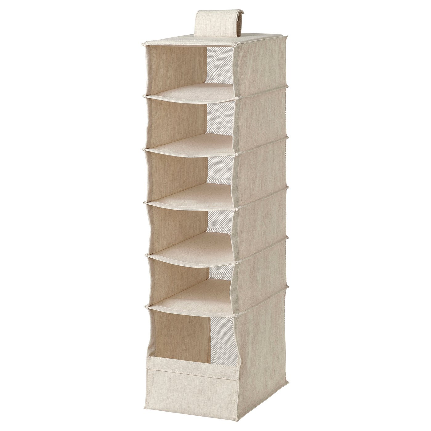 IKEA PURRPINGLA Hängeaufbewahrung mit 6 Fächern textil/beige