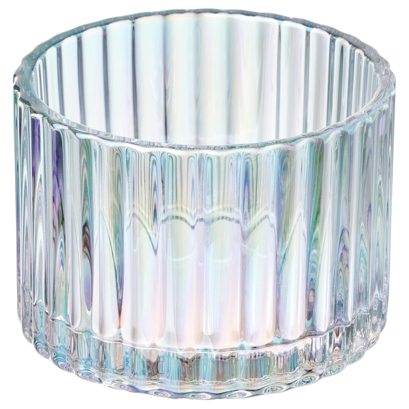 IKEA RÄFFELBJÖRK Kerzen-/Teelichthalter perlmuttfarben