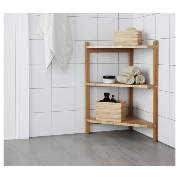 RÅGRUND Waschbecken/Eckregal , Bambus, 34x60 cm IKEA Deutschland