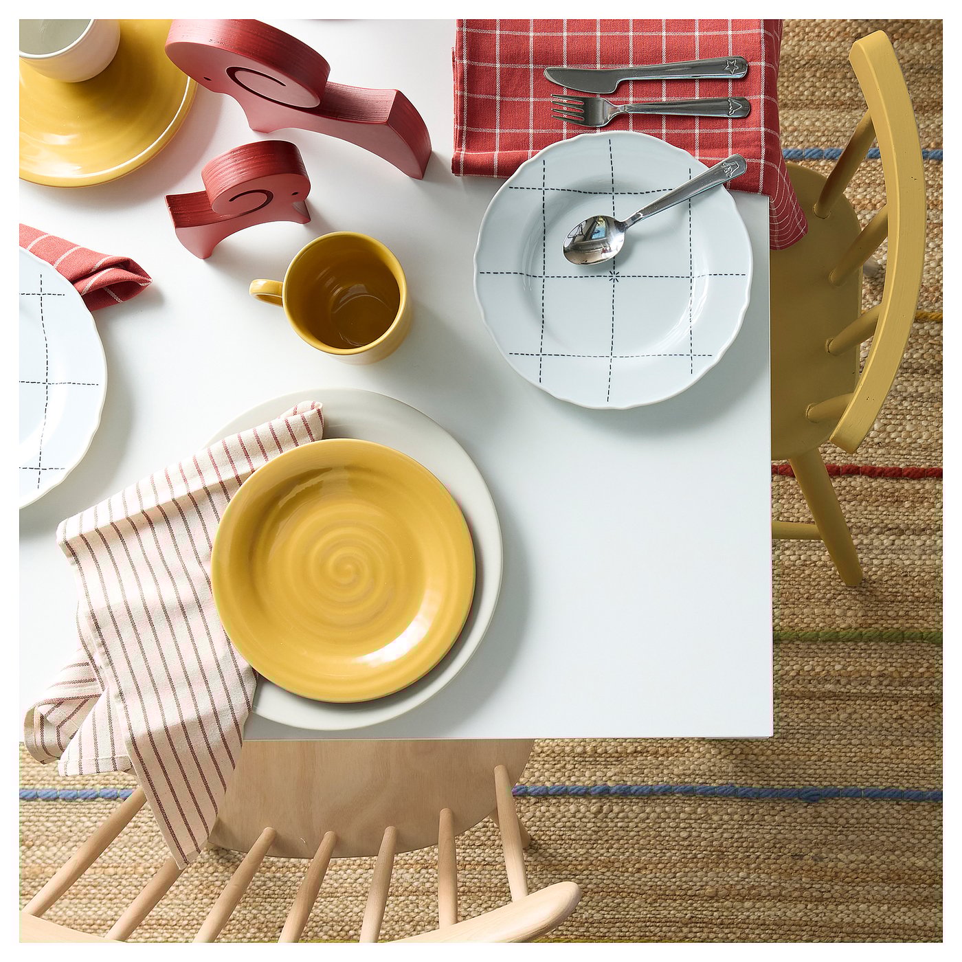 Thumbnail - IKEA RAKLEV Teppich flach gewebt handgewebt/natur bunt
