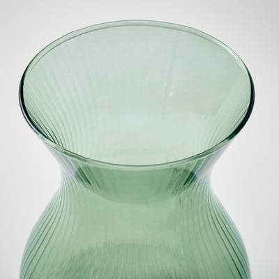 ROSENMÅS Vase, grün, 18 cm