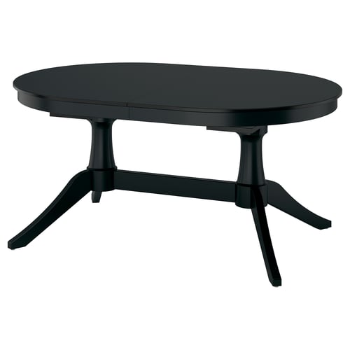 ROSENTORP Ausziehtisch - schwarz 160/215x110 cm