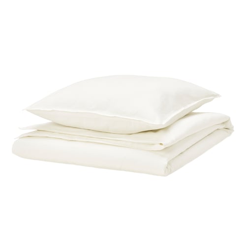 RUNDHAGTORN Bettwäsche-Set, 2-teilig, weiß, 140x200/80x80 cm