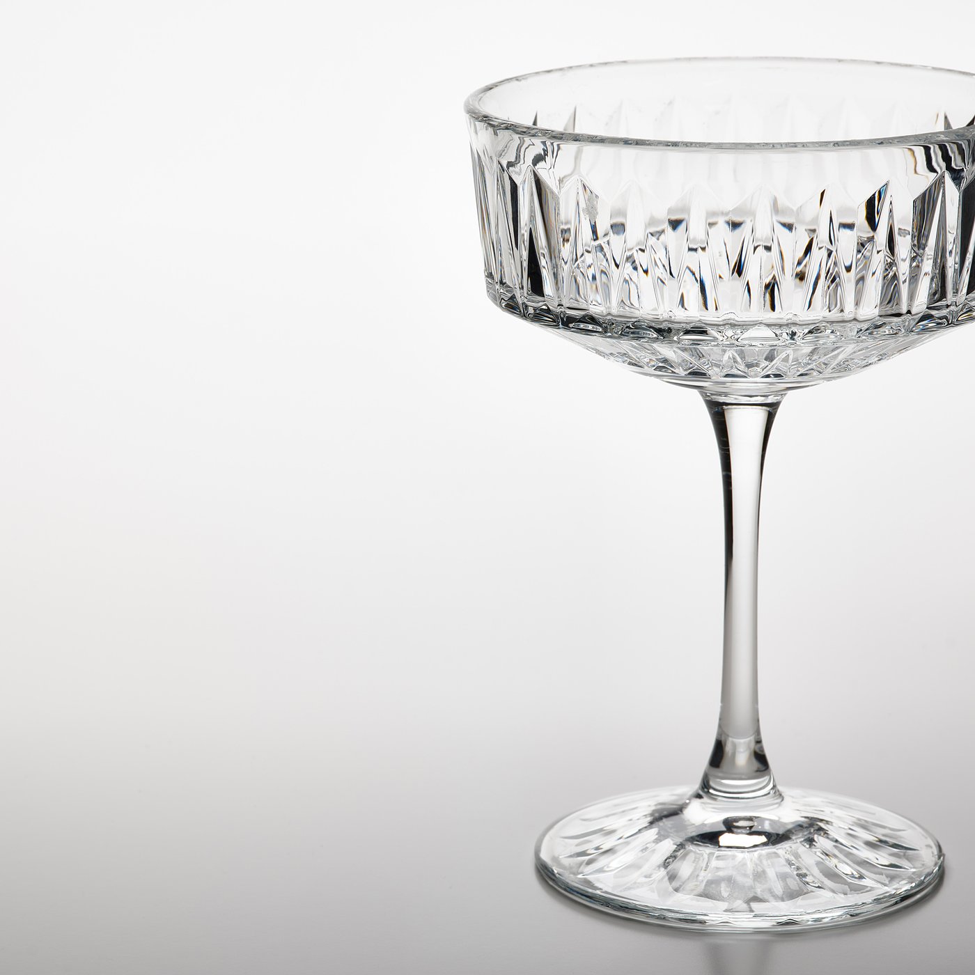 SÄLLSKAPLIG Sektschale, Klarglas/gemustert, 21 cl - IKEA Deutschland