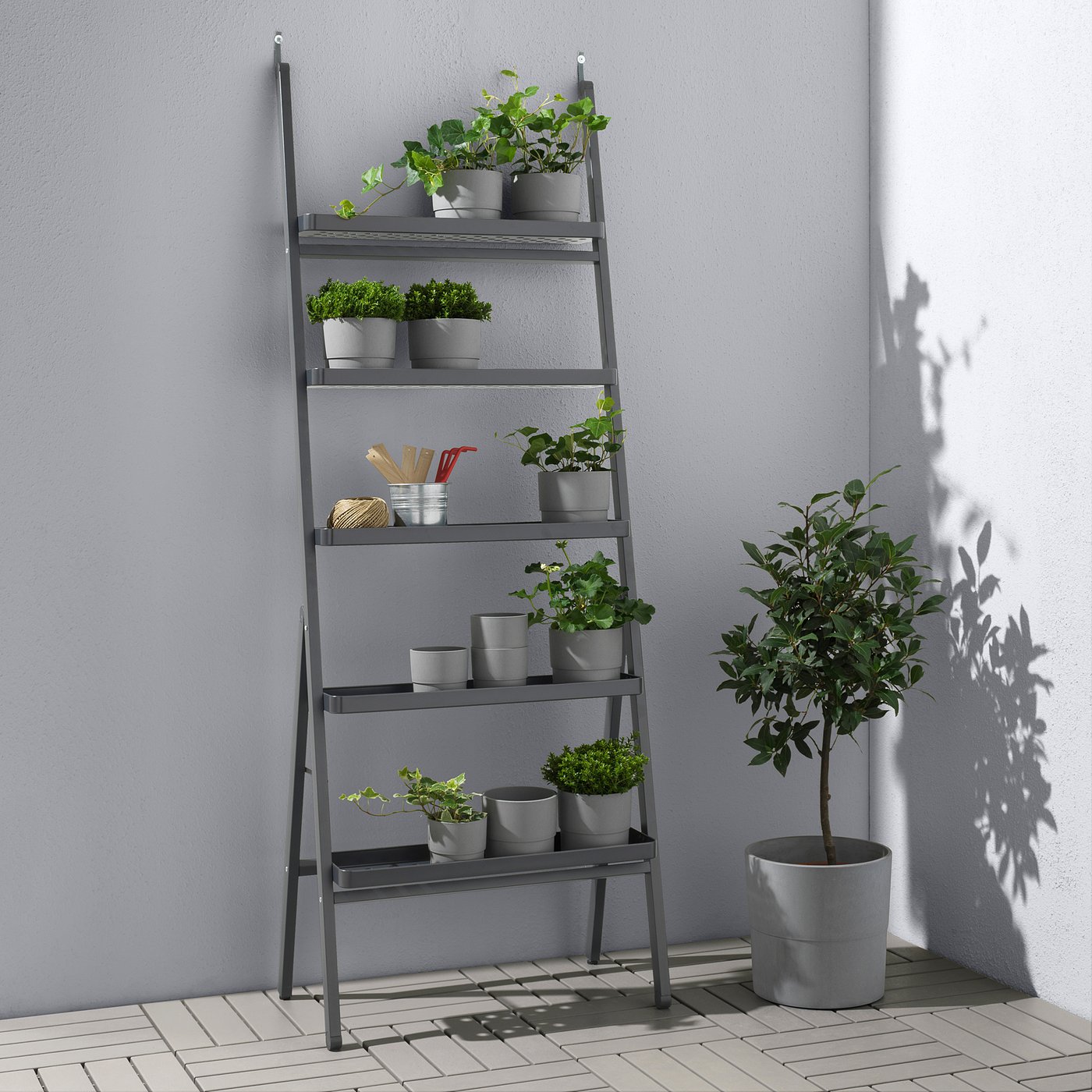 Salladskal Blumenstander Fur Draussen Grau 173 Cm Ikea Deutschland