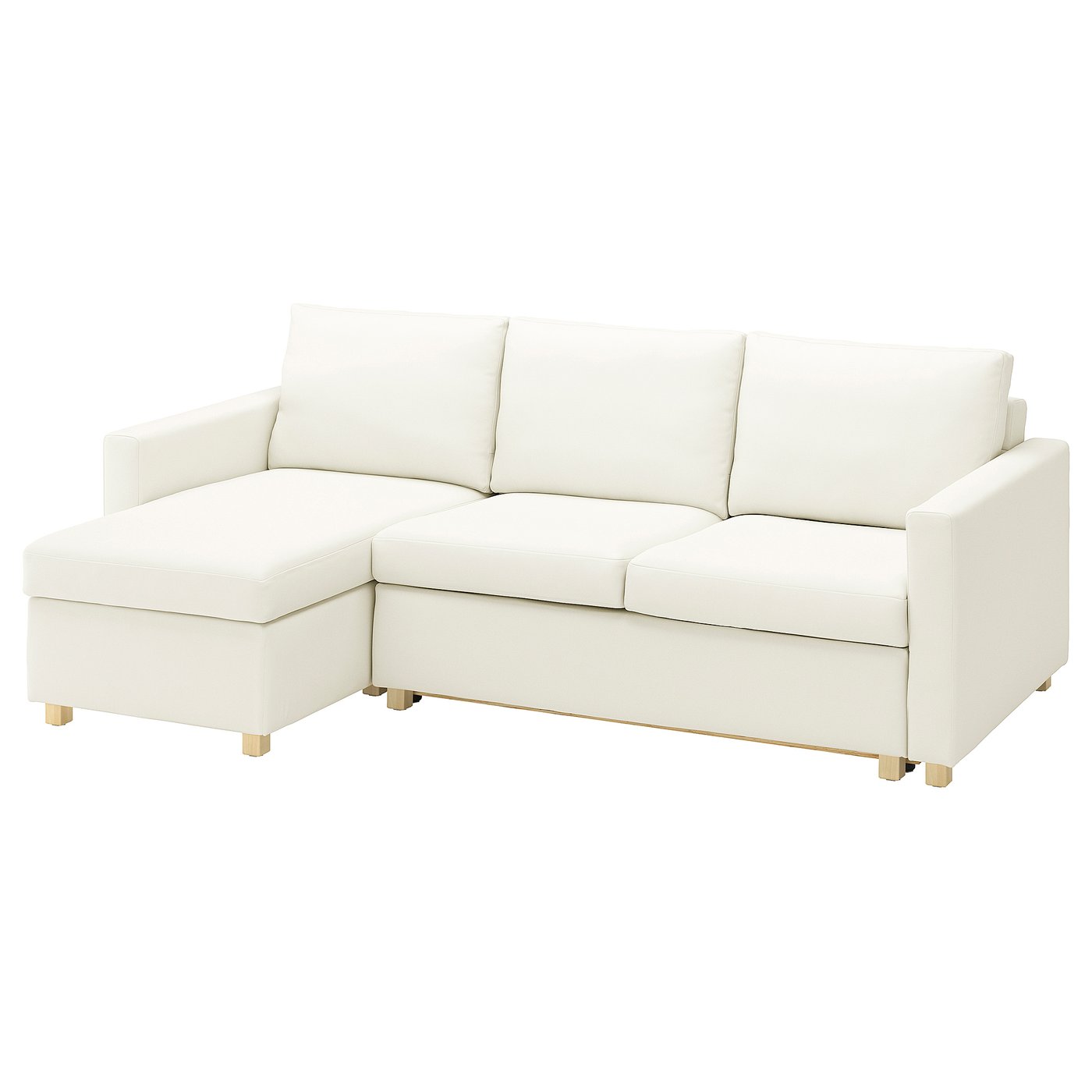 IKEA SALTSJÖBADEN 3er-Bettsofa mit Récamiere Blekinge weiß Blekinge weiß