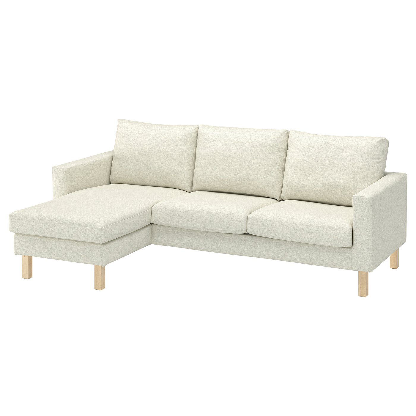 IKEA SALTSJÖBADEN 3er-Sofa mit Récamiere Gunnared beige Gunnared beige