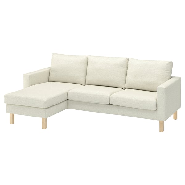SALTSJÖBADEN 3er-Sofa mit Récamiere, Gunnared beige
