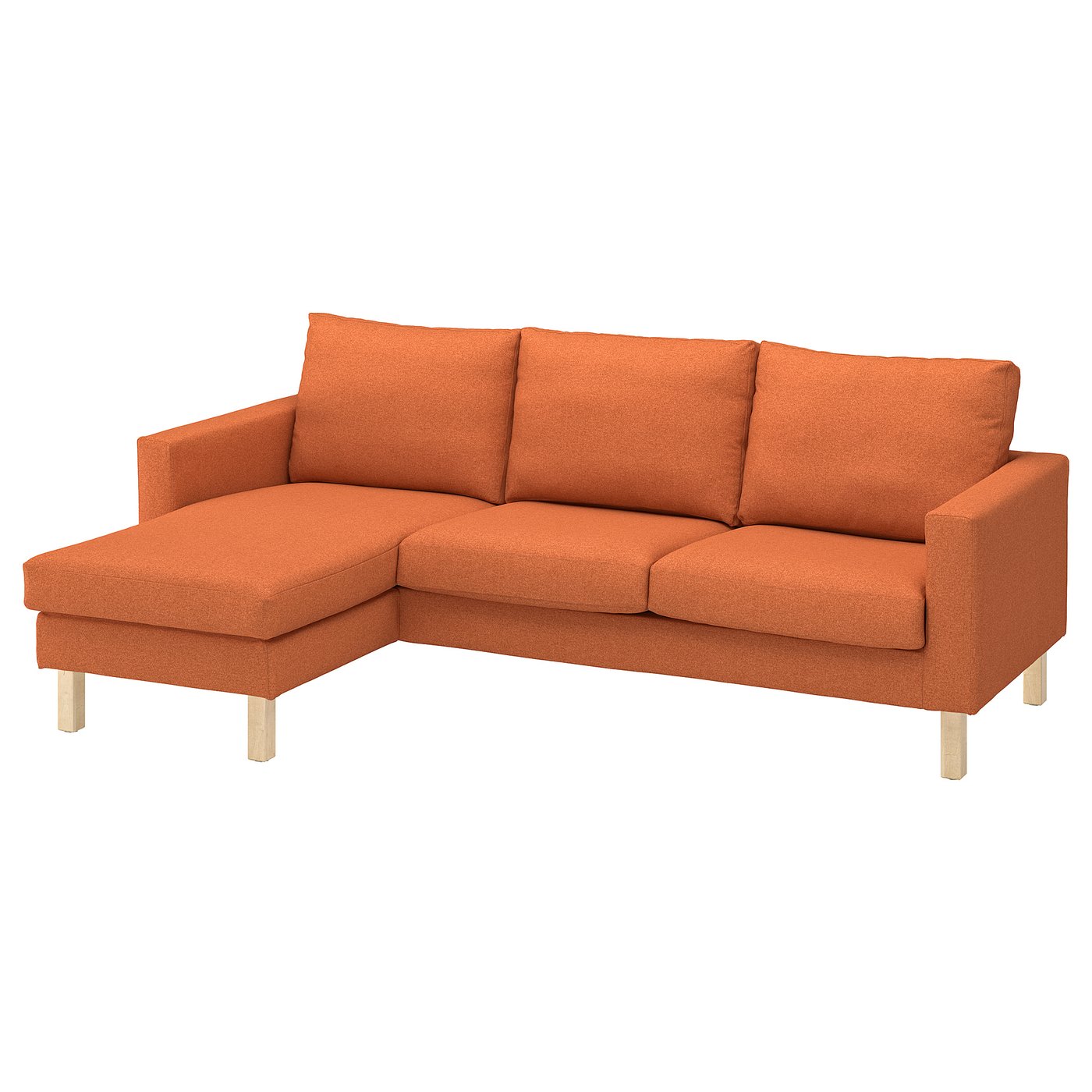 IKEA SALTSJÖBADEN 3er-Sofa mit Récamiere Tonerud rotbraun Tonerud rotbraun