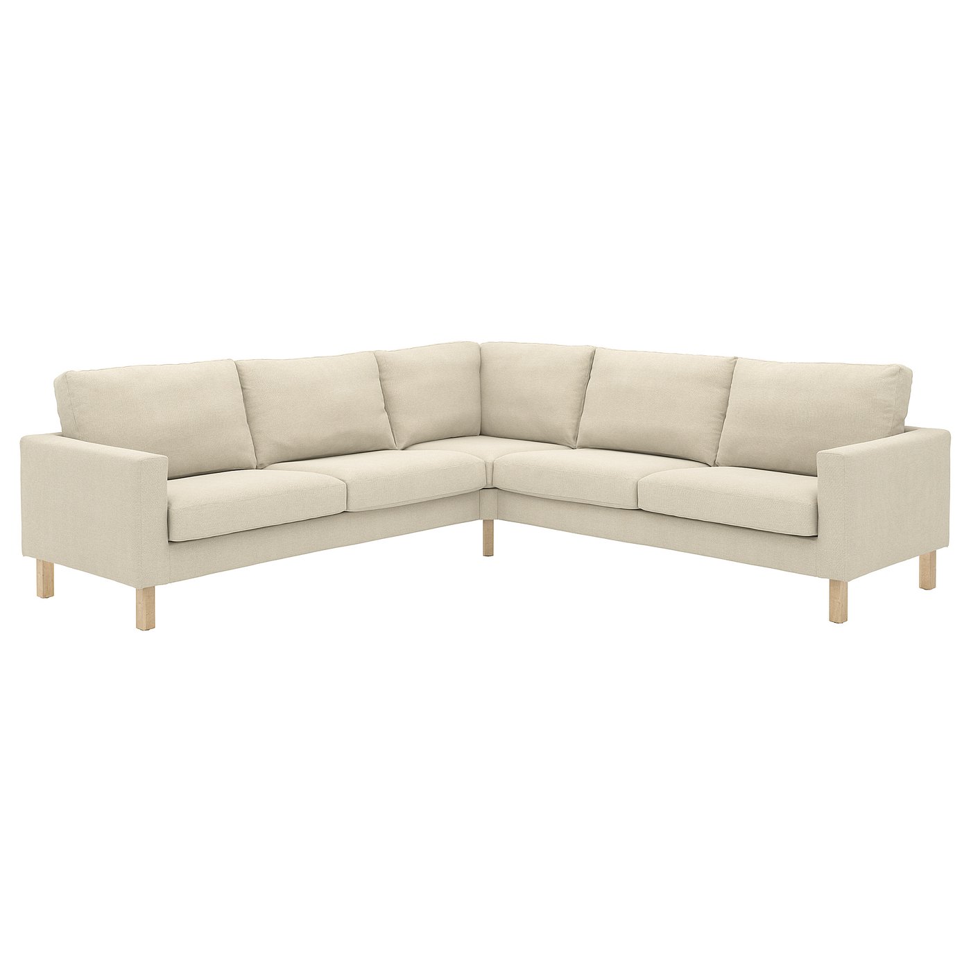 IKEA SALTSJÖBADEN Bezug für Ecksofa 4-sitzig Fridtuna hellbeige Fridtuna hellbeige