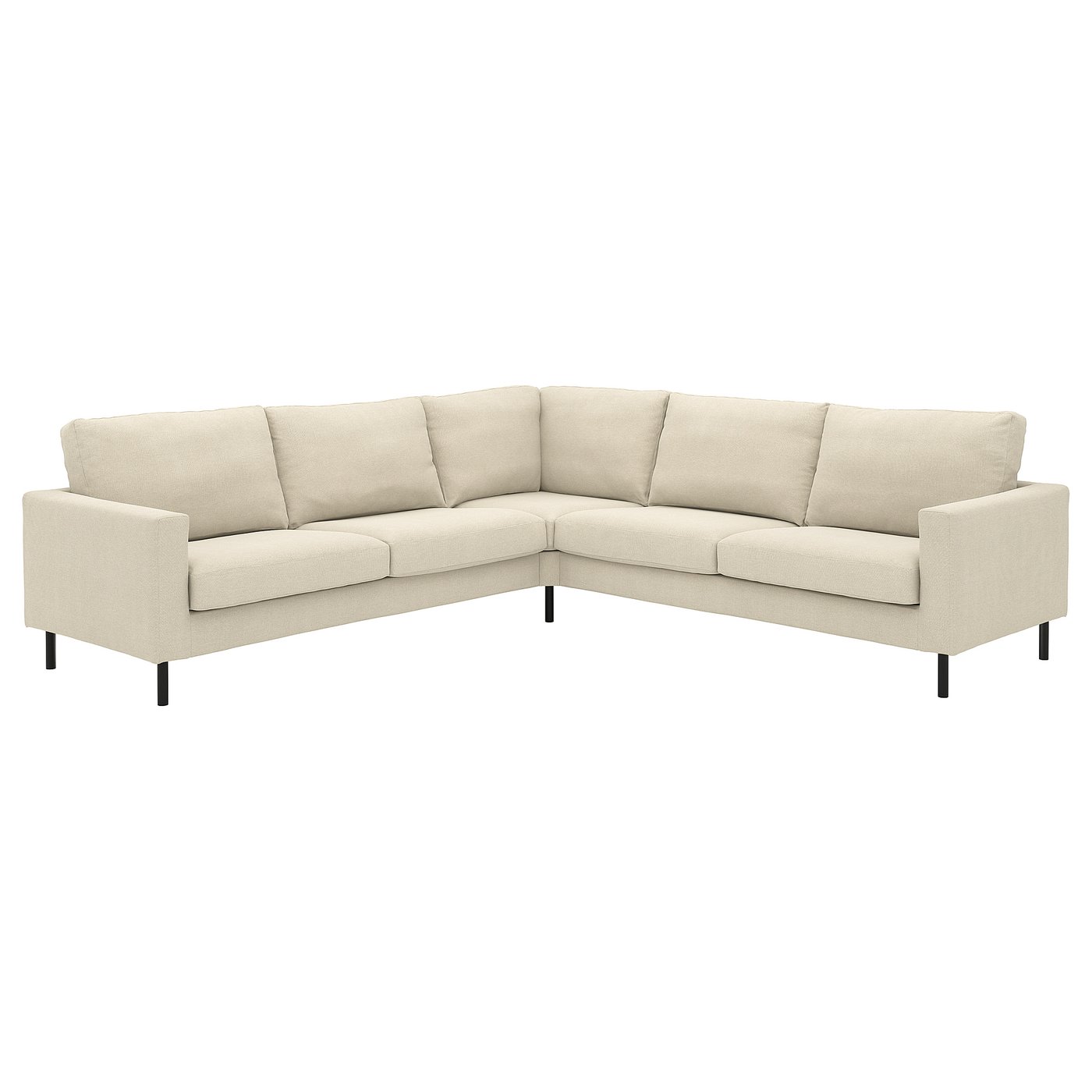 IKEA SALTSJÖBADEN Ecksofa 4-sitzig Fridtuna hellbeige Fridtuna hellbeige