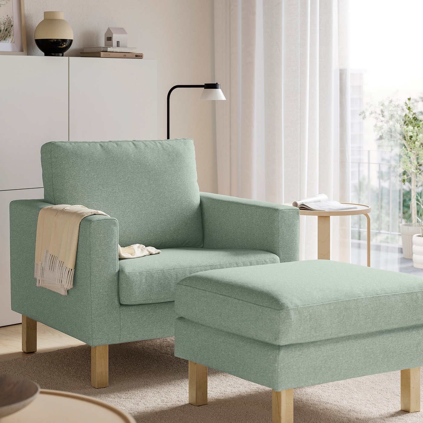 Thumbnail - IKEA SALTSJÖBADEN Hocker Gunnared hellgrün Gunnared hellgrün