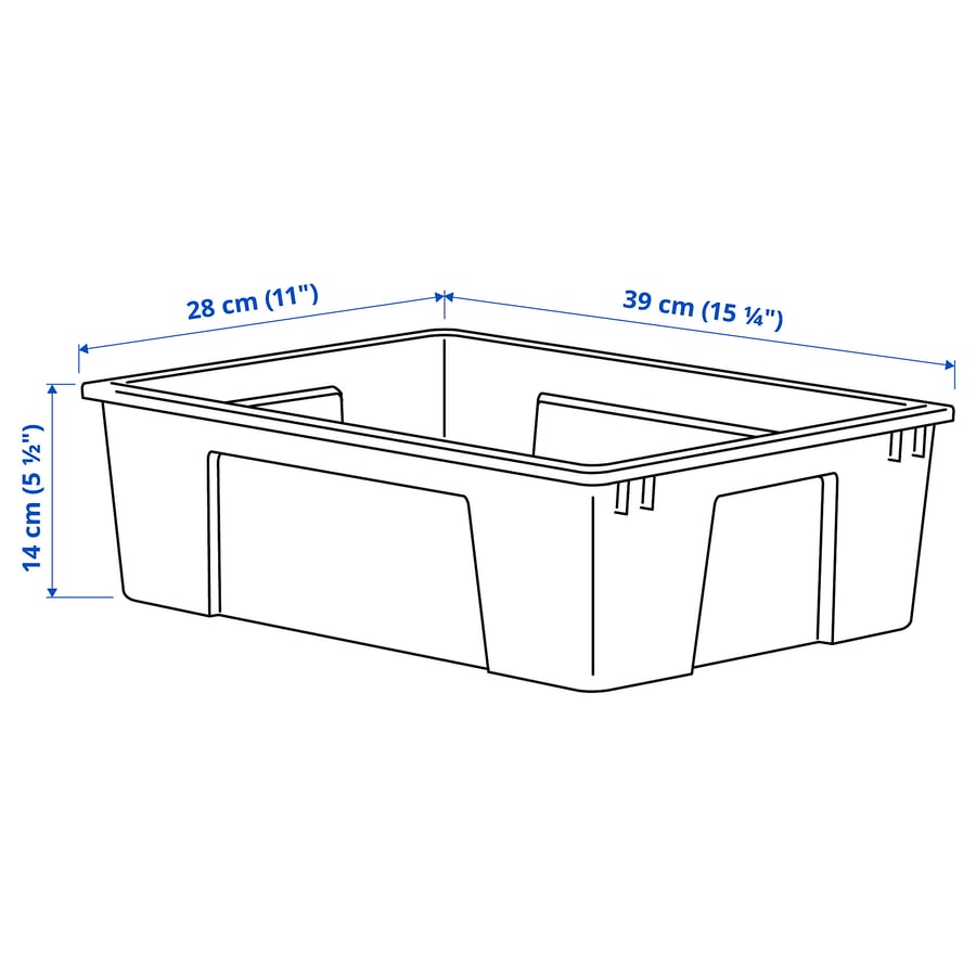 SAMLA Box, transparent, 39x28x14 cm/11 l IKEA Deutschland