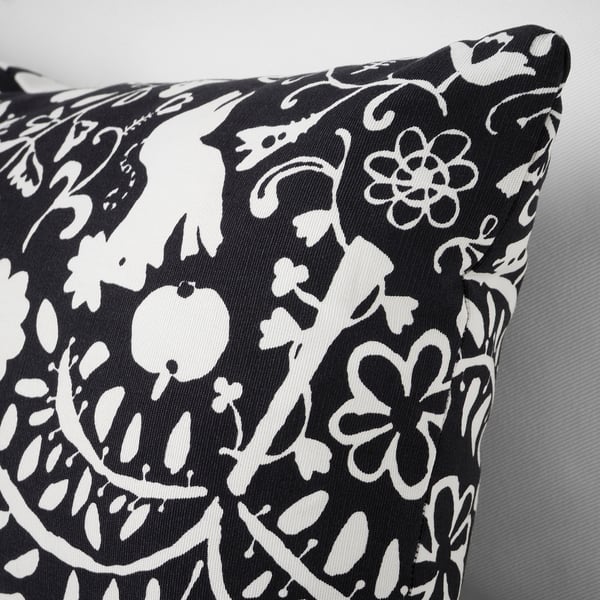SANDMOTT Kissen, schwarz/weiß, 30x58 cm IKEA Deutschland
