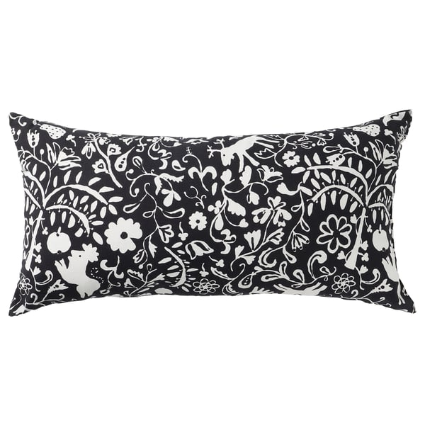 SANDMOTT Kissen, schwarz/weiß, 30x58 cm IKEA Deutschland