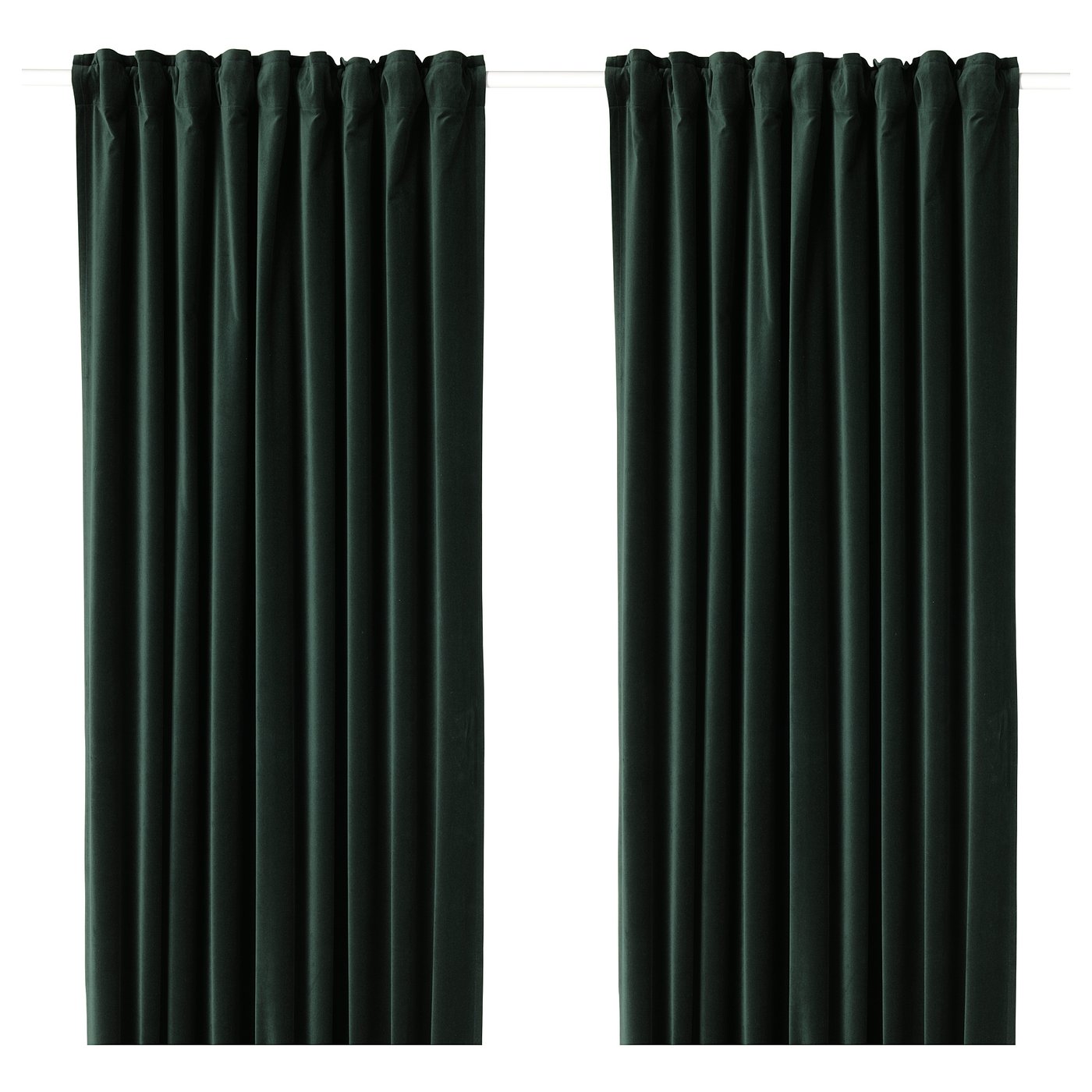SANELA 2 Gardinenschals (abdunk.) dunkelgrün IKEA Deutschland