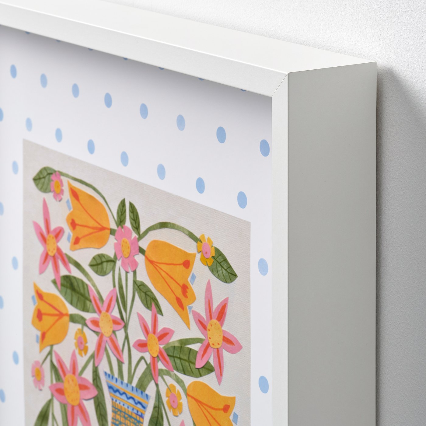 Thumbnail - IKEA SANNAHED Rahmen mit Bild blaue Vase mit Blumen