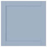 SANNIDAL blaue Schranktür, quadratisch, schlichtes stilvolles Design, glatte Folie, einheitliches Aussehen.