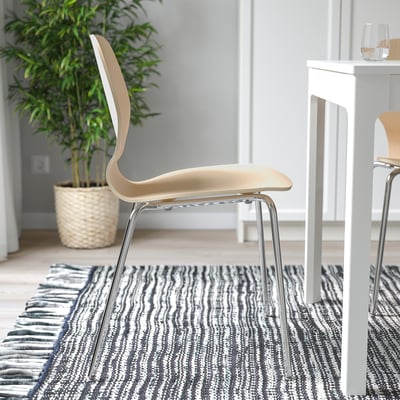 SIGTRYGG Stuhl, Birke/Sefast verchromt IKEA Deutschland