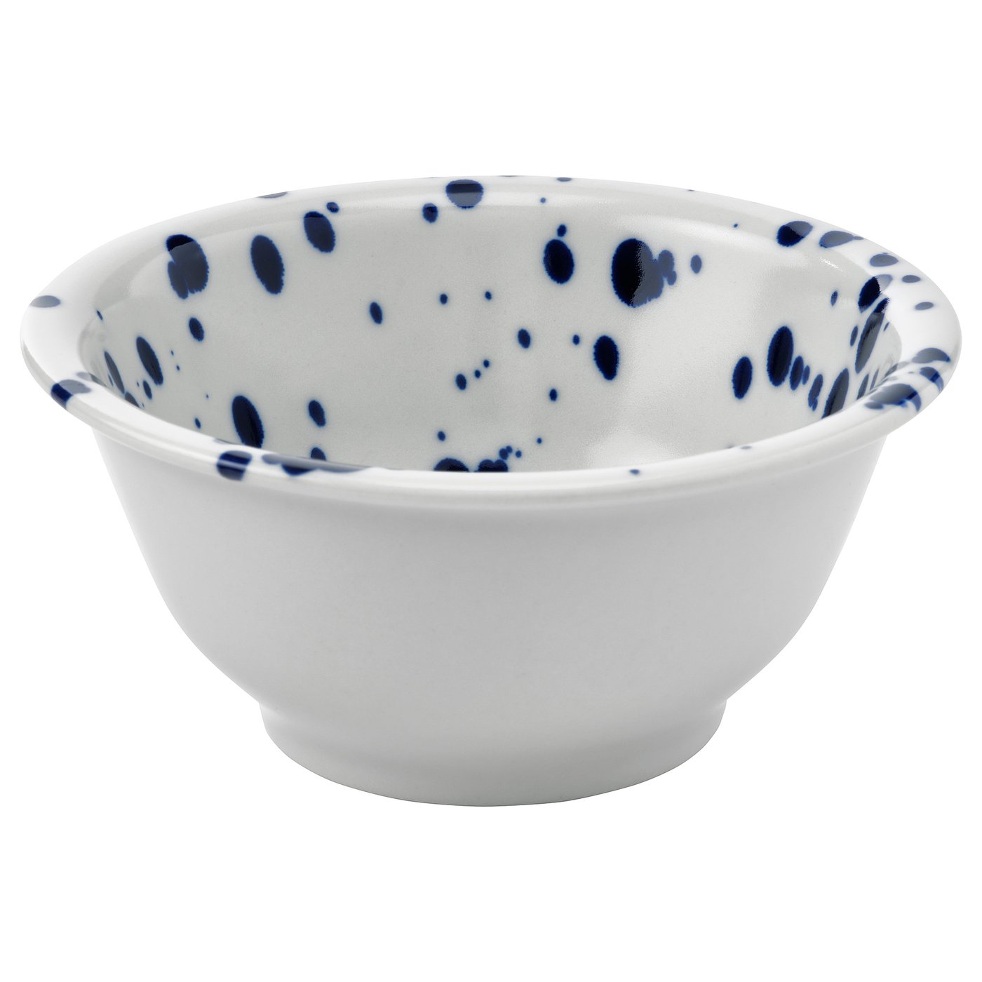 IKEA SILVERSIDA Schüssel gemustert/blau