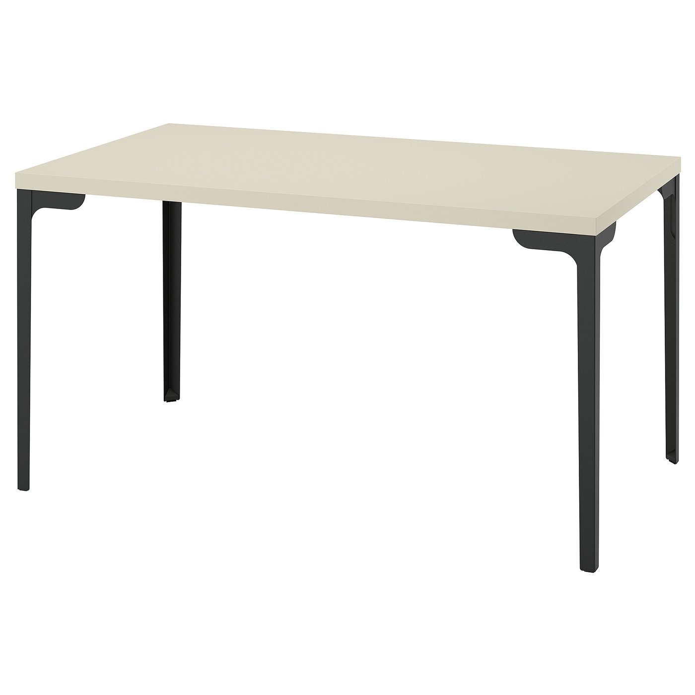 IKEA SKÅLSTA Tisch helles Graubeige/gerade schwarzgrau
